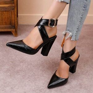 Women's Pointed Toe Stiletto Heel Backless